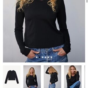 Buck Mason Black Long Sleeve Tee